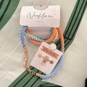 Multicolor Rope Phone Strap Necklace